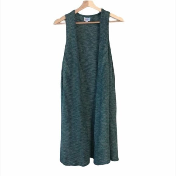 LulaRoe Green Knit Boho Duster S - Picture 1 of 5